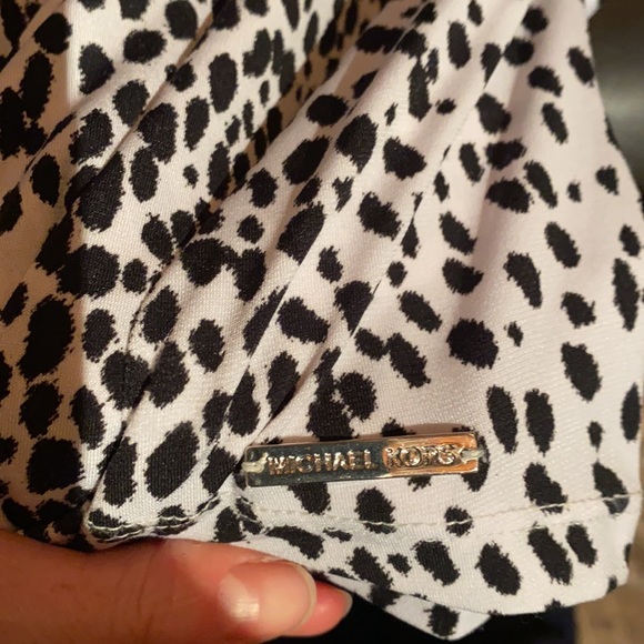 Michael Kors Sleeveless Dress Animal Print Top - Picture 5 of 5